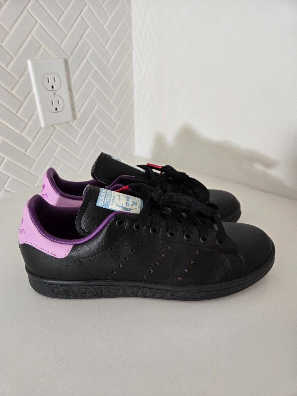 Adidas Stan Smith x Disney The Little Mermaid Ursula Black&Purple US Mens 8.5